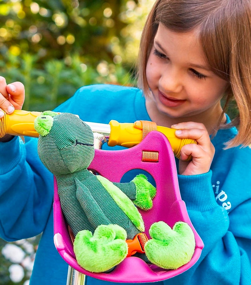 Scootaheadz Owl Scooter Seat â€“ Fun Baby Doll Accessories - Adorable Kids Micro Scooter Accessories - Teddy Carrier for Toddlers - Also Fits Bikes and Trikes - Bike Doll Seat Pink - Image 4